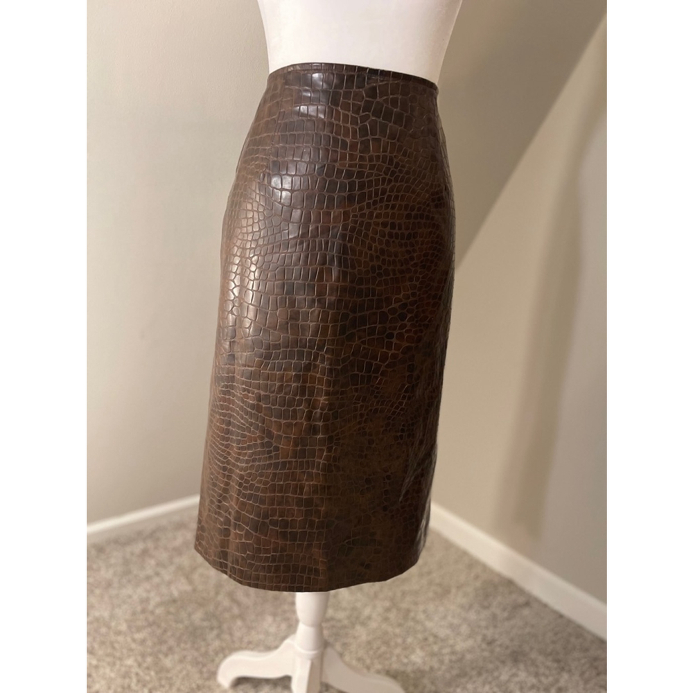 Women's Neiman Marcus Brown Skirt Size 8